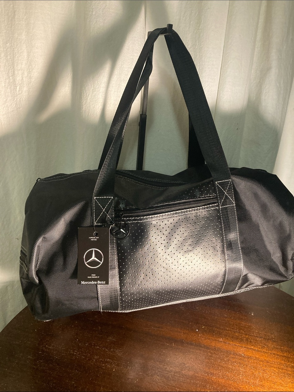 Black Men's Mercedes Benz NWT Duffel Bag
